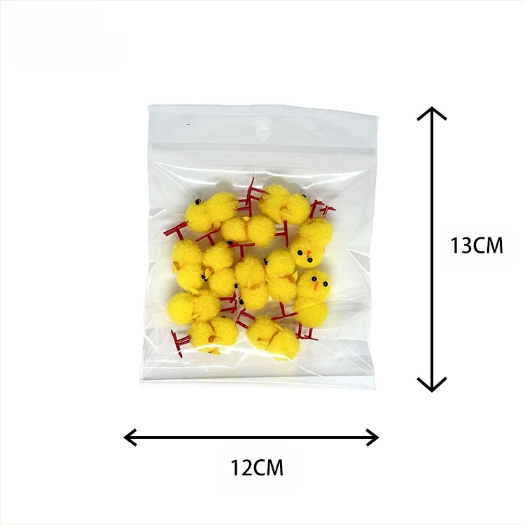 Великденски пиленца, 72 броя, височина около 3,0 см, жълти памучни топчета, пиле, великденско кадифено пиле, великденска украса