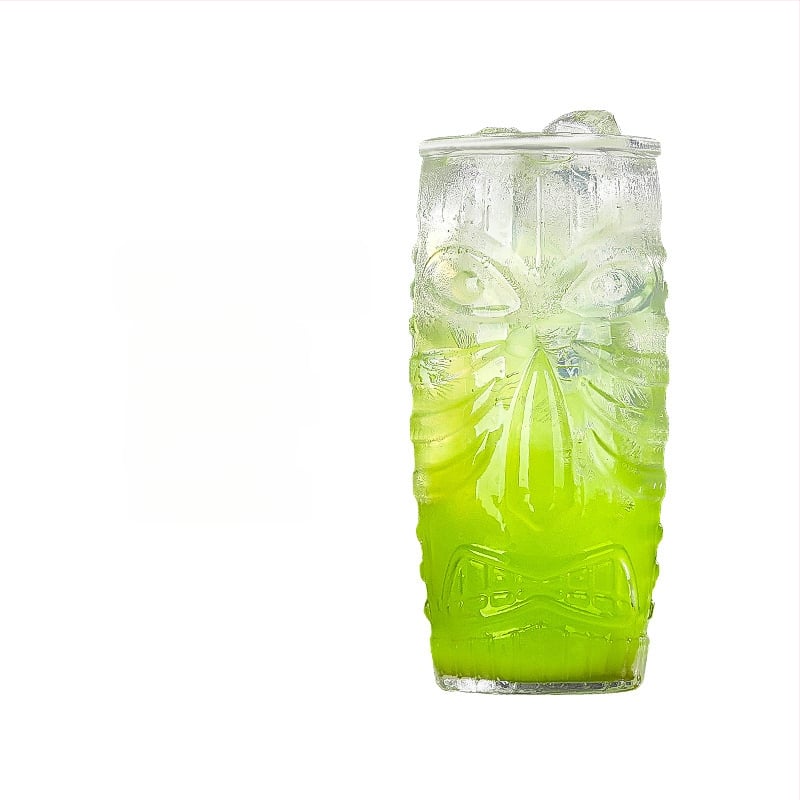 Hawaii tiki kruus tiki tass kokteilitass grimass iidol õlletass puuviljamahl puuviljavein külm jook klaas