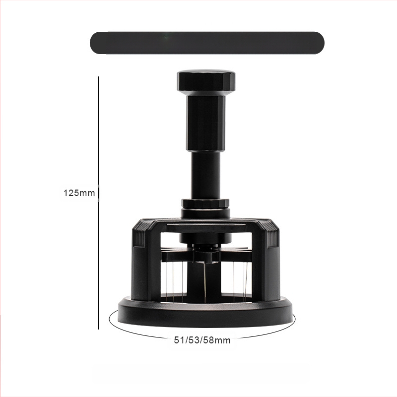 Kohvinõela tüüpi riidest pulbrimasin 51/53/58mm pöörlev küpsetuspulbri nõel Itaalia kohvi segamispulbri nõel