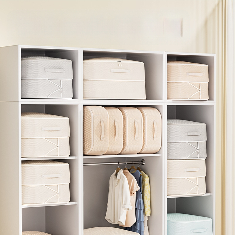 Vizualiai drėgmei atspari, miltligei atspari drabužių pūkinė striukė, keturių dalių komplektas, antklodė, laikymo krepšys, drabužių spintos laikymo krepšys, perkraustymo krepšys