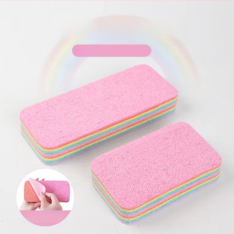 PVA „Rainbow“ plėšoma daugiasluoksnė servetėlė, daugiafunkcinė virtuvės skalbimo mašina, buitinė, vandenį sugerianti, sutirštėjusi dezinfekavimo valymo šluostė tinginiams