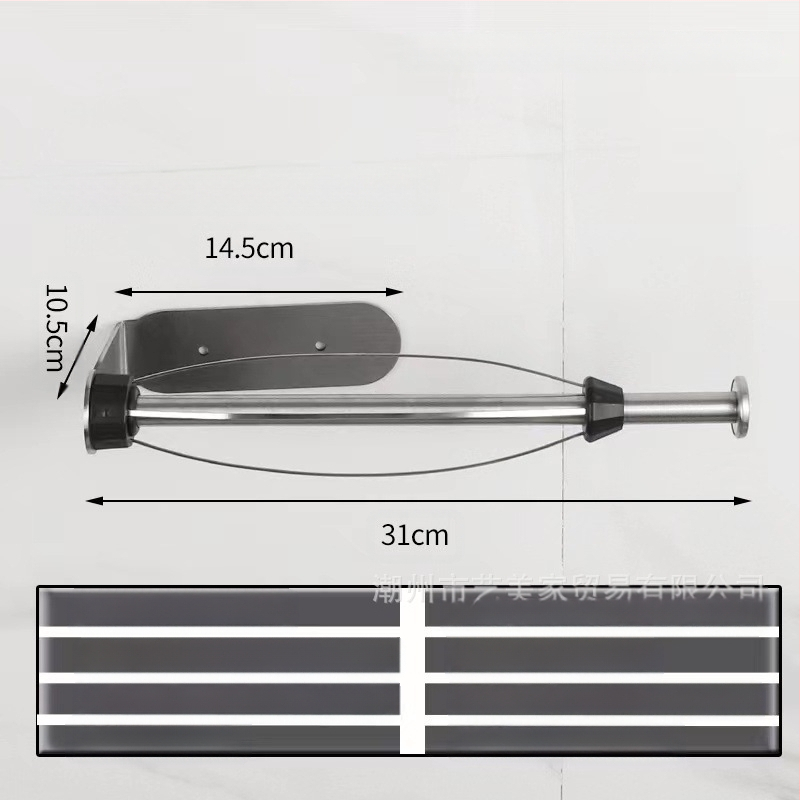 Vertikalus nerūdijančio plieno slopinantis servetėlių laikiklis virtuvei, vonios kambario spintelei, ritininio popieriaus laikiklis, nepraduriantis mobiliojo telefono stovas, dvigubos paskirties servetėlių laikiklis