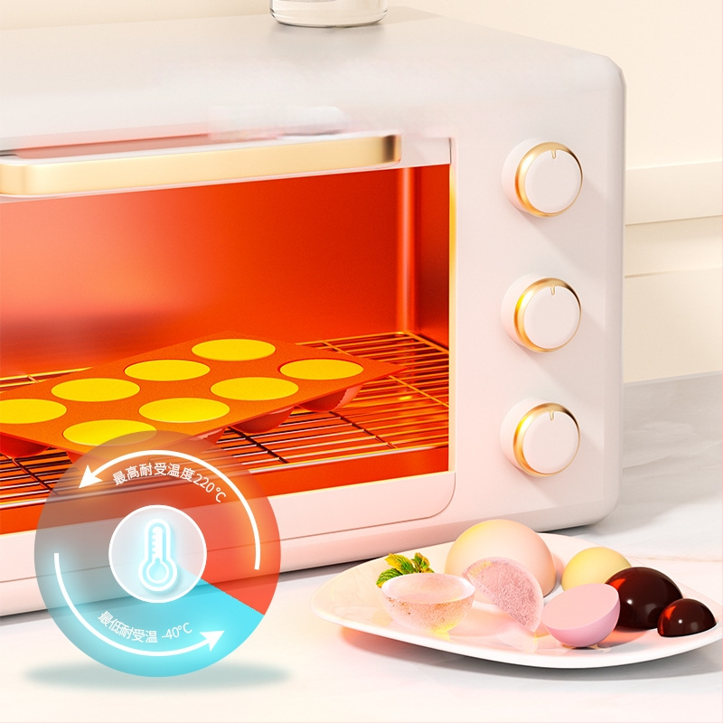 Piiriülene tootja hulgimüügi 6-ühendatud poolringikujuline šokolaadivorm silikoonist koogivormi puding isetegemise küpsetamiseks käsitsi valmistatud seebivorm