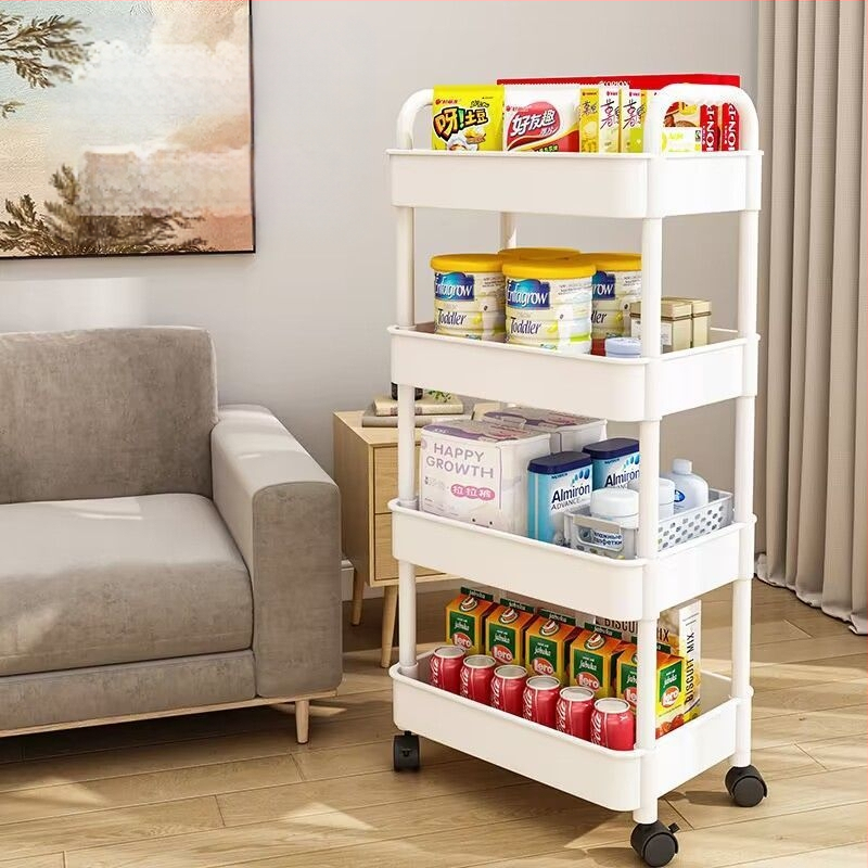 Vežimėlio vonios kambario daiktadėžė, kilnojamoji daiktadėžė, užkandžių laikymo lentynėlė, kampinė buitinė daiktadėžė, knygų lentyna