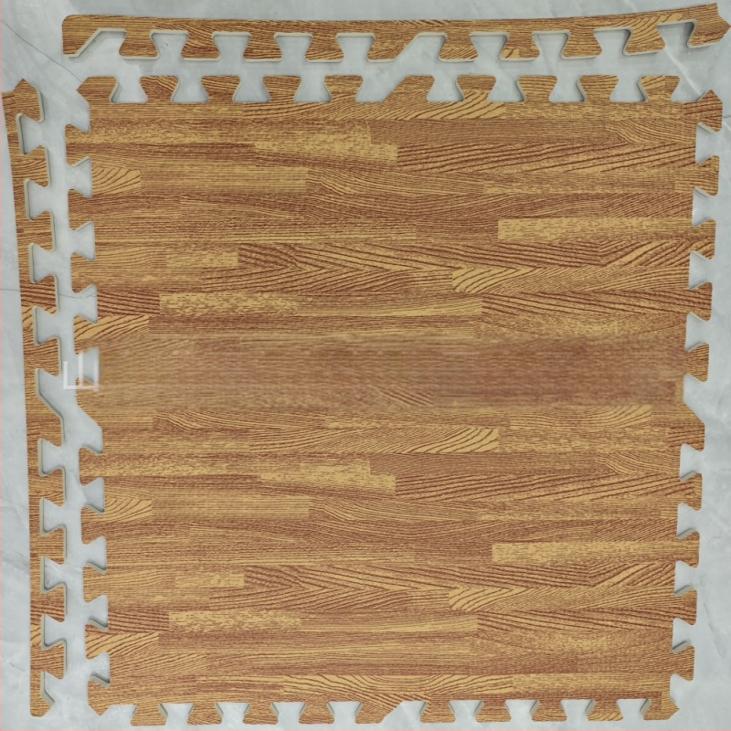 Vaikų miegamojo didelio ploto „Tatami“ buitinis grindų kilimėlis, apsaugantis nuo kritimo, medžio grūdų putplasčio grindų kilimėlis, sujungiantis laipiojimo kilimėlį