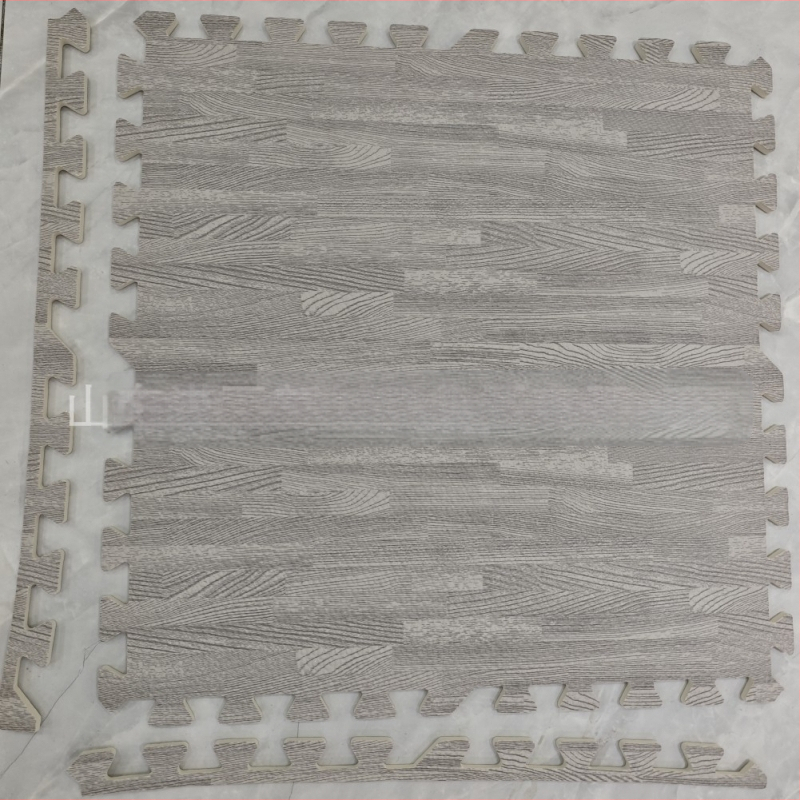 Vaikų miegamojo didelio ploto „Tatami“ buitinis grindų kilimėlis, apsaugantis nuo kritimo, medžio grūdų putplasčio grindų kilimėlis, sujungiantis laipiojimo kilimėlį