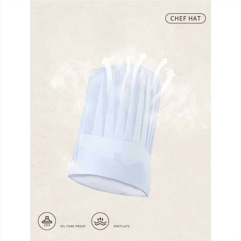 Ühekordselt kasutatav lausriidest peakoka müts, meeste peakoka paksendatud töömüts, kondiitritoodete küpsetamise lääne peakoka müts