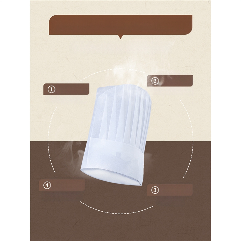 Ühekordselt kasutatav lausriidest peakoka müts, meeste peakoka paksendatud töömüts, kondiitritoodete küpsetamise lääne peakoka müts