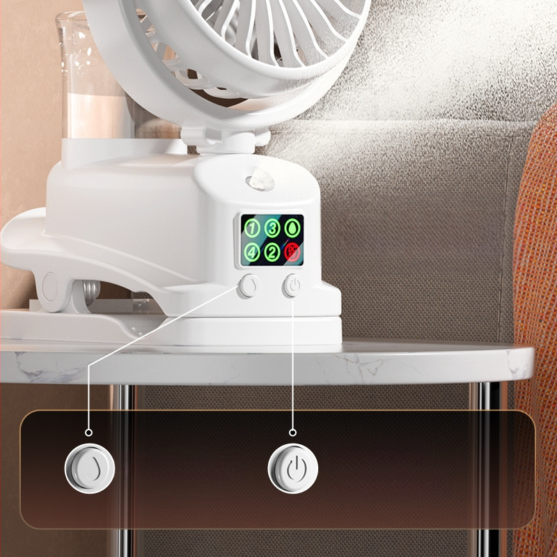 Határokon átnyúló új, privát modell F7 Clip Spray töltő mini ventilátor diákkollégiumi ajándék csendes kültéri ventilátor