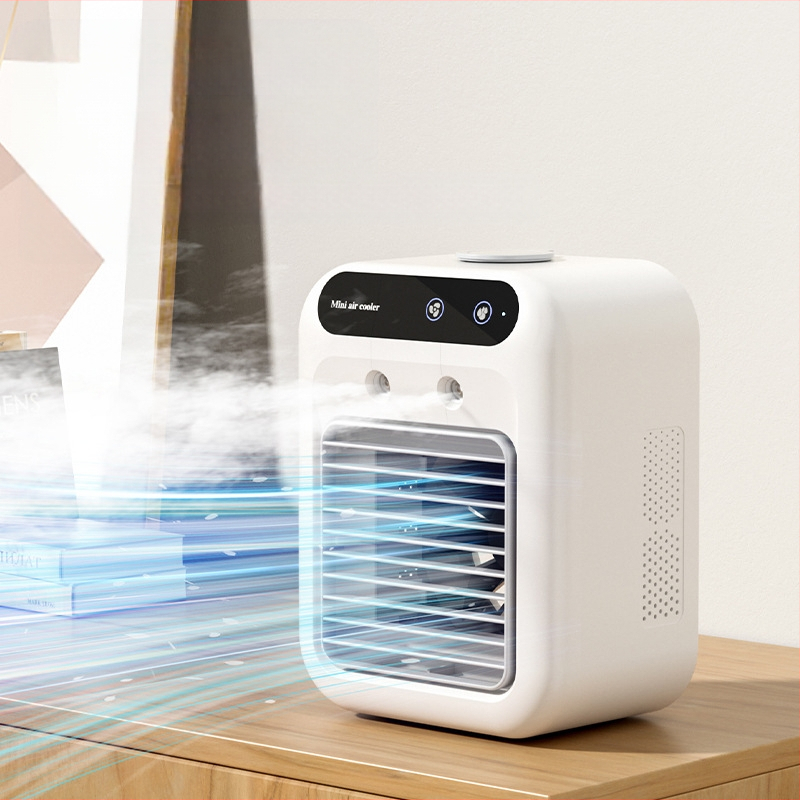 Tarpvalstybinis USB purškiamas mini oro kondicionieriaus ventiliatorius, tylus aušinimo ventiliatorius, biuro bendrabučio vasaros šaldymo artefaktas