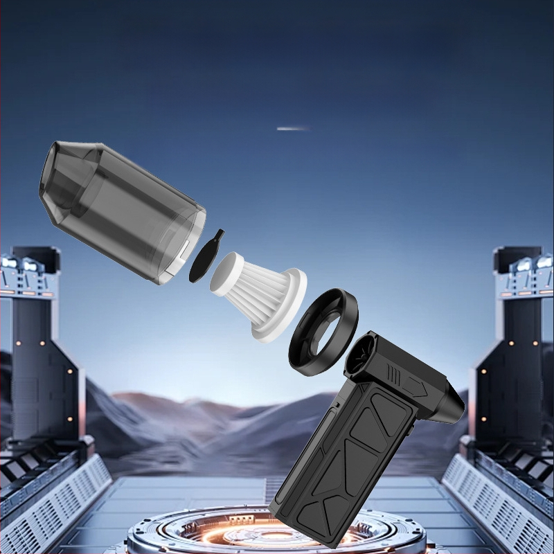 Tarpvalstybinis smurtinis ventiliatorius, pūtimas ir siurbimas, integruotas 60 milijonų turbinos variklis, bešepetis įkrovimas, galingas vėjo greitaeigis rankinis dulkių siurblys