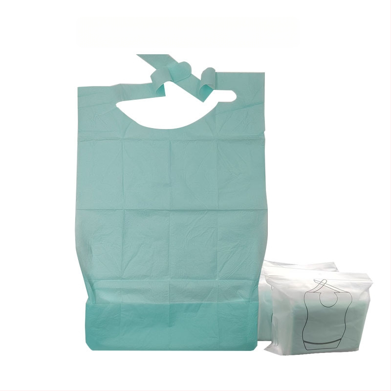 Ühekordselt kasutatav täiskasvanutele mõeldud rinnahoidja eakatele mõeldud toidutasku hooldus mittekootud põll rihmadega, veekindel ja saastumisvastane, laos olemas