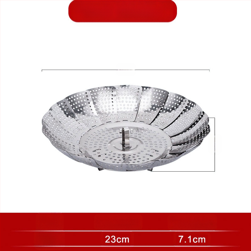 Sabiezināts nerūsējošā tērauda tvaikoņa statīvs, saliekams tvaikonis, trauku tvaikonis ar tvaikoņa režģi, augļu grozs, mājsaimniecības tvaikonis, virtuves uzglabāšanas rūpnīca