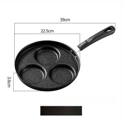 Tarpvalstybiniai sprogimai, sutirštinti keturių skylučių meilės omleto neprideganti keptuvė, universali kiaušinių mėsainių omleto keptuvė, sandėlyje, didmeninė prekyba