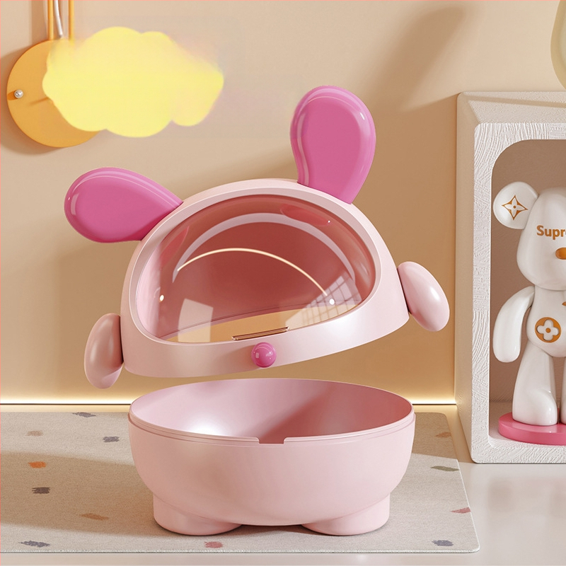 Nuimama stalinė laikymo dėžutė, didelės talpos, atverčiama plastikinė plaukų segtukų papuošalų, mini, aukštos klasės plaukų aksesuarų laikymo dėžutė