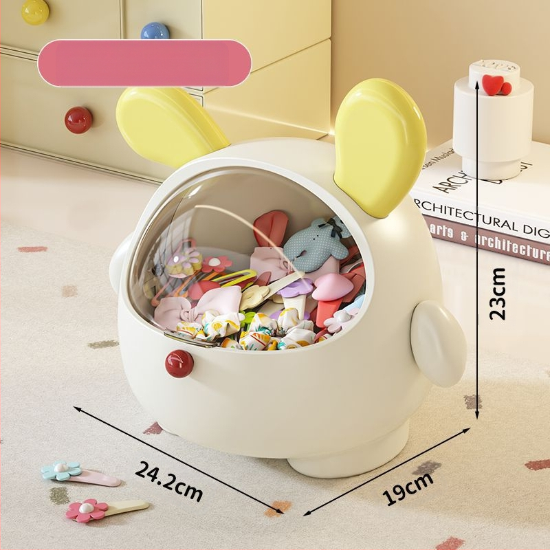 Nuimama stalinė laikymo dėžutė, didelės talpos, atverčiama plastikinė plaukų segtukų papuošalų, mini, aukštos klasės plaukų aksesuarų laikymo dėžutė