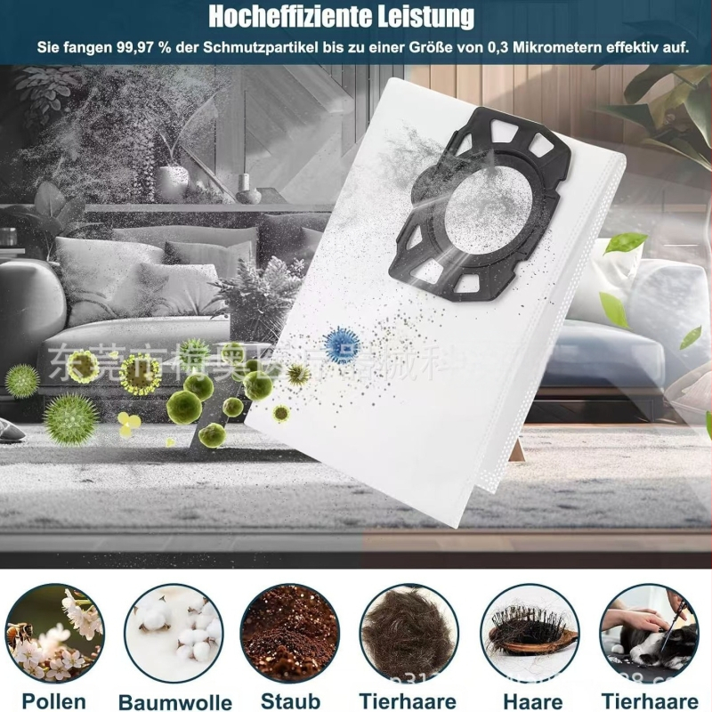 Κατάλληλο για την τσάντα σκόνης ηλεκτρικής σκούπας K Archer Kachi Wd2 Plus/Wd3 Series Kwd1 Mv3 Αξεσουάρ σακούλας σκόνης