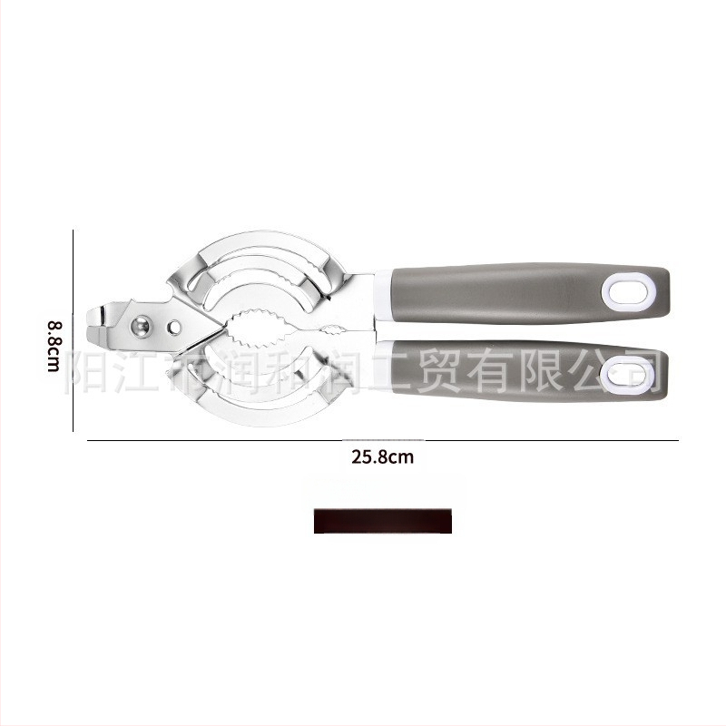 Didmeninė prekyba nerūdijančio plieno daugiafunkciniu butelių atidarytuvu, skardinių atidarytuvo artefaktu, neslystančiu, pasukamu butelio kamšteliu