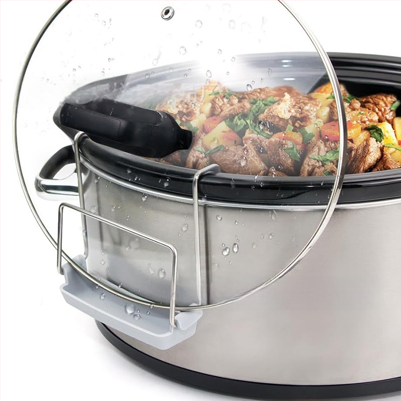 Roostevabast terasest potikaane alus Aeglase pliidi kaanehoidja Aeglase pliidi kaanehoidja