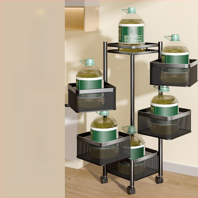 Stalak za pohranu grickalica Stalak za pohranu grickalica Ormarić za pohranu Kolica Rotirajuća kutija za pohranu Višeslojna Voće za dnevnu sobu