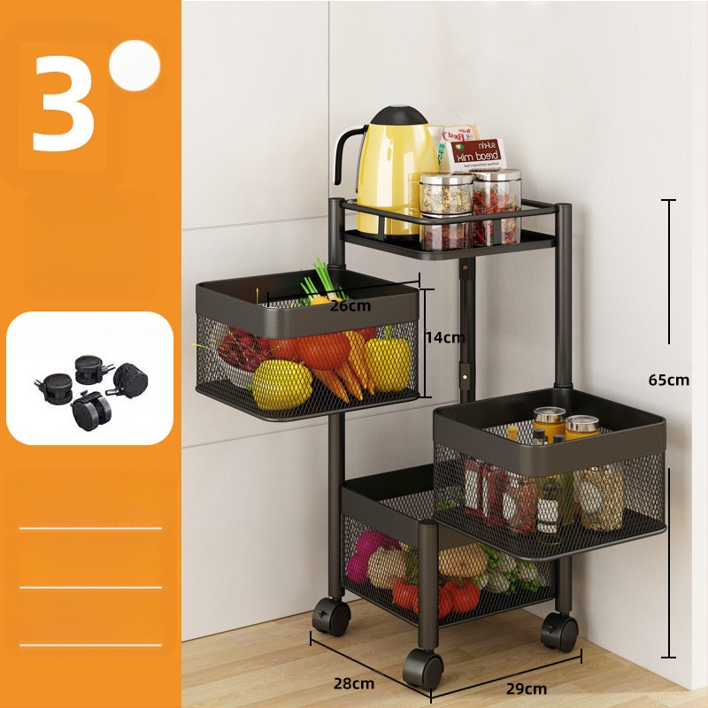 Stalak za pohranu grickalica Stalak za pohranu grickalica Ormarić za pohranu Kolica Rotirajuća kutija za pohranu Višeslojna Voće za dnevnu sobu