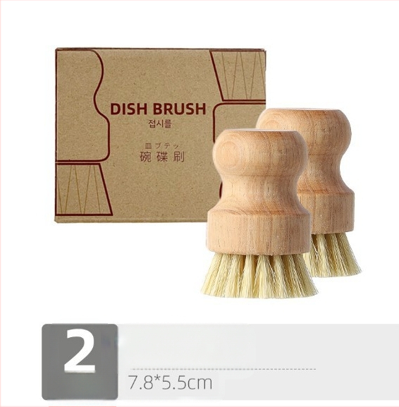 Pārrobežu trauku mazgāšanas birstes poda artefakts mājsaimniecības virtuves rīki birstes pods ar īsu rokturi dabīgā sizala kokosriekstu tīrīšana