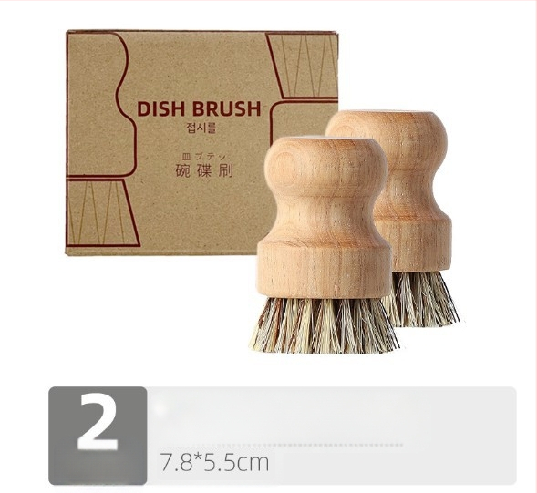 Pārrobežu trauku mazgāšanas birstes poda artefakts mājsaimniecības virtuves rīki birstes pods ar īsu rokturi dabīgā sizala kokosriekstu tīrīšana