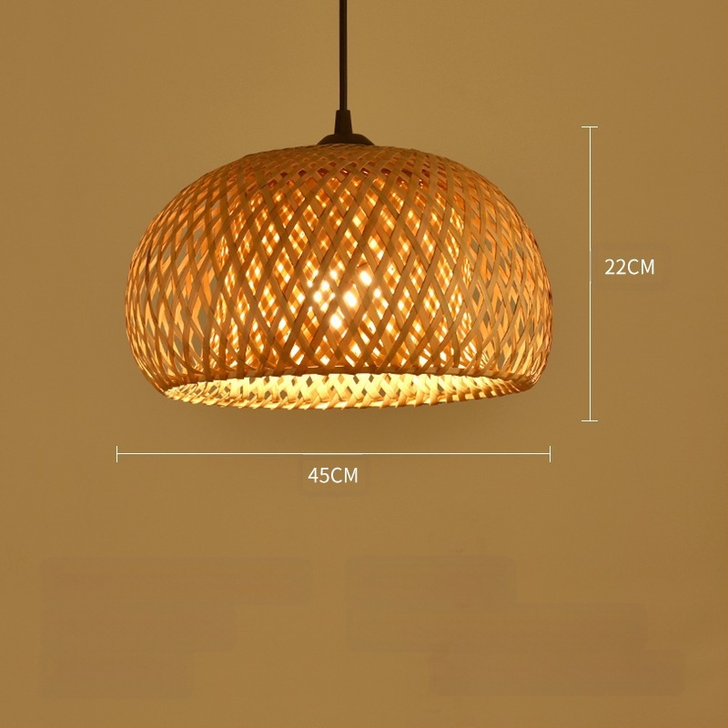 Bambusest lühtri Hiina zen-teetoa lamp Kagu-Aasia restorani hotelli kodumajapidamise stiilis Jaapani bambusest kuuma poti lamp