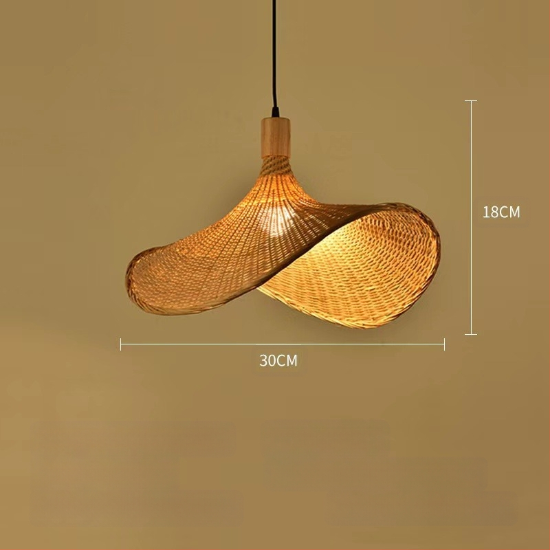 Bambusest lühtri Hiina zen-teetoa lamp Kagu-Aasia restorani hotelli kodumajapidamise stiilis Jaapani bambusest kuuma poti lamp