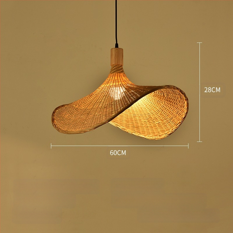 Bambusest lühtri Hiina zen-teetoa lamp Kagu-Aasia restorani hotelli kodumajapidamise stiilis Jaapani bambusest kuuma poti lamp