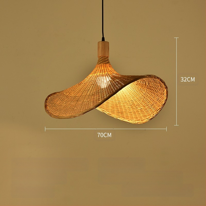 Bambusest lühtri Hiina zen-teetoa lamp Kagu-Aasia restorani hotelli kodumajapidamise stiilis Jaapani bambusest kuuma poti lamp