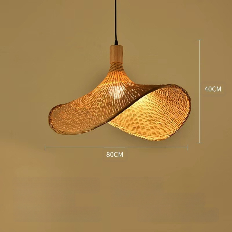 Bambusest lühtri Hiina zen-teetoa lamp Kagu-Aasia restorani hotelli kodumajapidamise stiilis Jaapani bambusest kuuma poti lamp