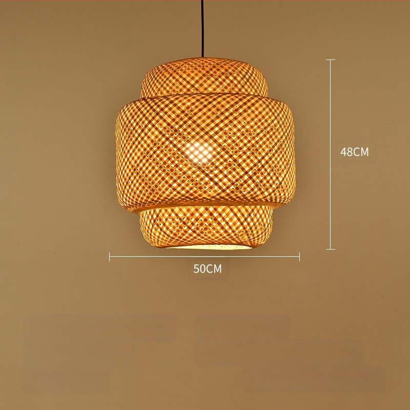 Bambusest lühtri Hiina zen-teetoa lamp Kagu-Aasia restorani hotelli kodumajapidamise stiilis Jaapani bambusest kuuma poti lamp