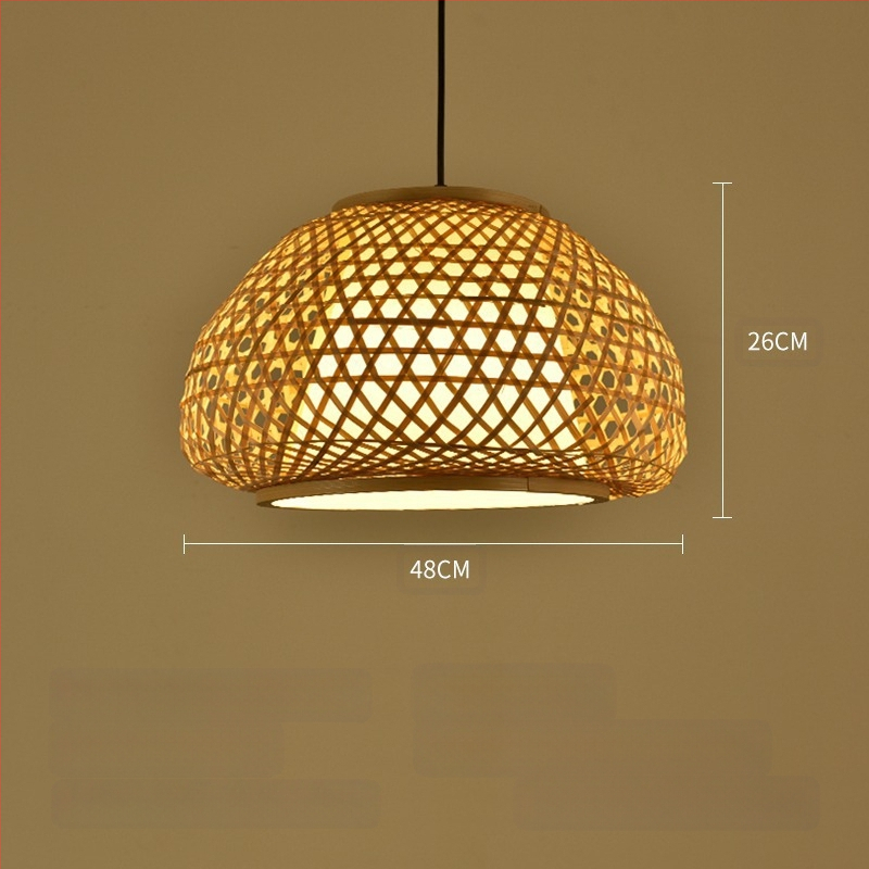 Bambusest lühtri Hiina zen-teetoa lamp Kagu-Aasia restorani hotelli kodumajapidamise stiilis Jaapani bambusest kuuma poti lamp