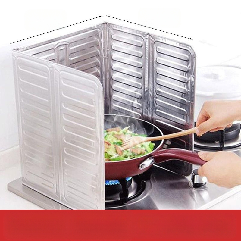 Virtuvės purslų alyvos pertvara Naftos pertvara Virtuvės dujinės viryklės šilumos izoliacijos reikmenys Buitinės viryklės maisto gaminimas Aliuminio folijos šilumos izoliacija