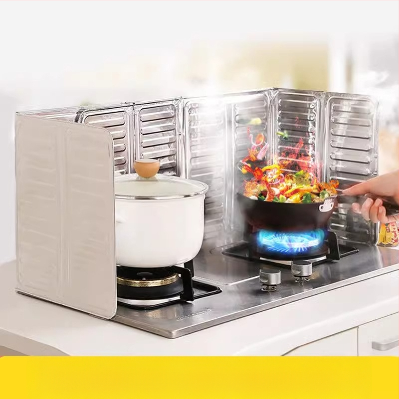 Virtuvės purslų alyvos pertvara Naftos pertvara Virtuvės dujinės viryklės šilumos izoliacijos reikmenys Buitinės viryklės maisto gaminimas Aliuminio folijos šilumos izoliacija