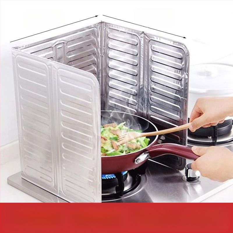 Virtuvės purslų alyvos pertvara Naftos pertvara Virtuvės dujinės viryklės šilumos izoliacijos reikmenys Buitinės viryklės maisto gaminimas Aliuminio folijos šilumos izoliacija