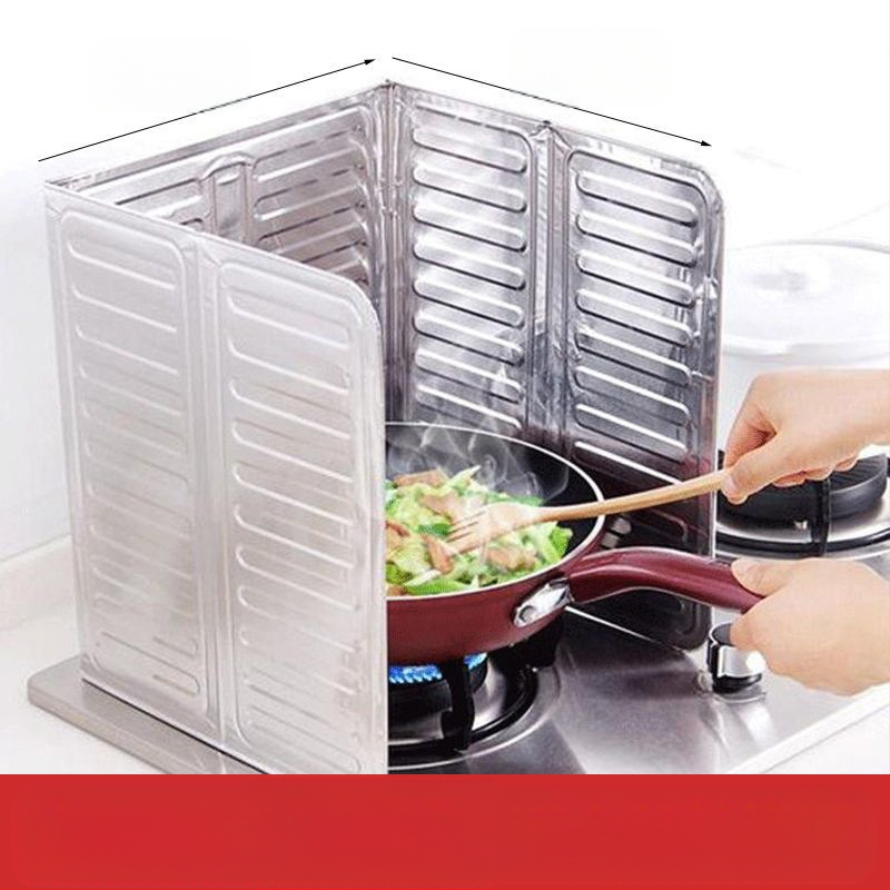 Virtuvės purslų alyvos pertvara Naftos pertvara Virtuvės dujinės viryklės šilumos izoliacijos reikmenys Buitinės viryklės maisto gaminimas Aliuminio folijos šilumos izoliacija