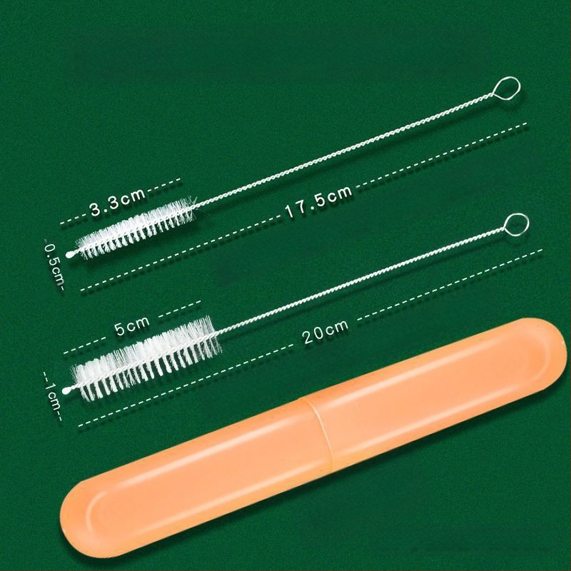 Imemistoru hari pudelile imemistoru hari 5 väikest harja peenike roostevabast terasest puhastushari pikendatud 10 karbis