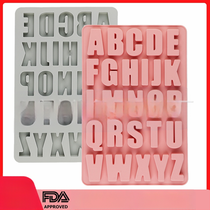 Täppsilikoonist 26 stereo inglise tähestiku koogivormi tilkliimiga isetegemise küpsetamisvahend
