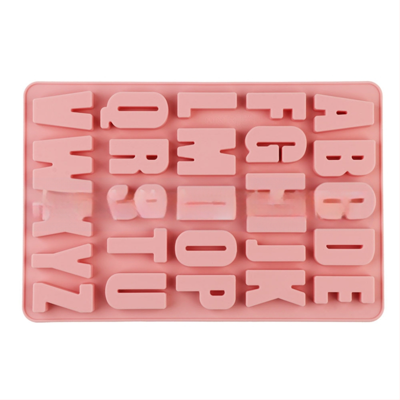 Täppsilikoonist 26 stereo inglise tähestiku koogivormi tilkliimiga isetegemise küpsetamisvahend