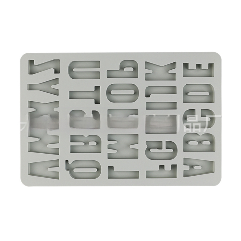 Täppsilikoonist 26 stereo inglise tähestiku koogivormi tilkliimiga isetegemise küpsetamisvahend