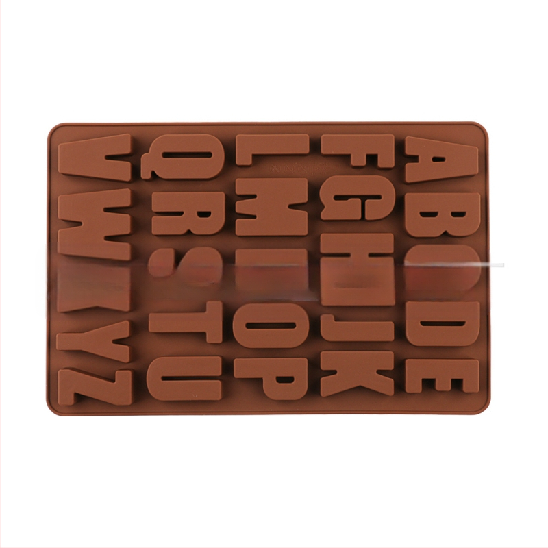 Täppsilikoonist 26 stereo inglise tähestiku koogivormi tilkliimiga isetegemise küpsetamisvahend