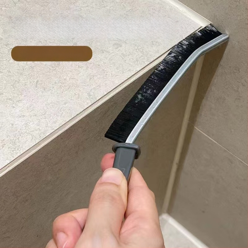 Pie sienas stiprināma vannas istabas spraugu birste vannas istabas virtuves flīžu stūru tīrīšanai logu spraugu rievu putekļu daudzfunkcionāla birste