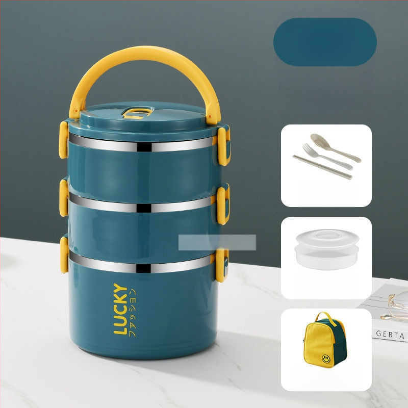 Ebéddoboz fedéllel, felnőtteknek, szigetelt ebédhordó, rozsdamentes acél, szigetelt ebéddoboz, nagy kapacitású ebéddoboz diákoknak