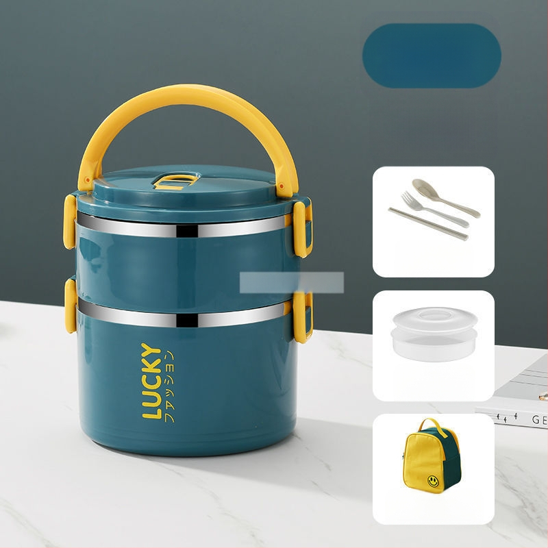 Ebéddoboz fedéllel, felnőtteknek, szigetelt ebédhordó, rozsdamentes acél, szigetelt ebéddoboz, nagy kapacitású ebéddoboz diákoknak