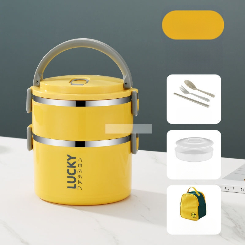 Ebéddoboz fedéllel, felnőtteknek, szigetelt ebédhordó, rozsdamentes acél, szigetelt ebéddoboz, nagy kapacitású ebéddoboz diákoknak