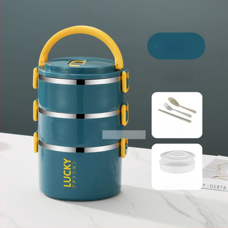 Ebéddoboz fedéllel, felnőtteknek, szigetelt ebédhordó, rozsdamentes acél, szigetelt ebéddoboz, nagy kapacitású ebéddoboz diákoknak