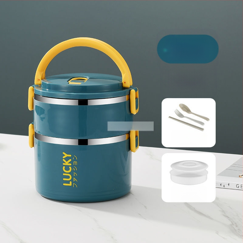 Ebéddoboz fedéllel, felnőtteknek, szigetelt ebédhordó, rozsdamentes acél, szigetelt ebéddoboz, nagy kapacitású ebéddoboz diákoknak