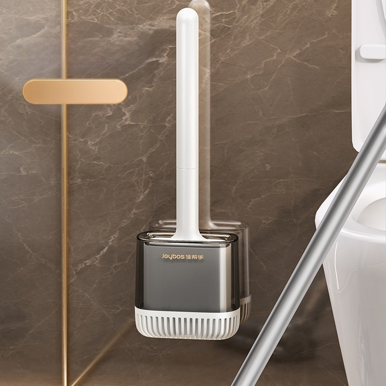 „Jia Helper“ silikoninis tualetinis šepetys, namų apyvokos reikmenų, 2023 m. naujas vonios kambario prie sienos tvirtinamas tualetinis šepetys